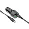 Автомобільний зарядний пристрій BOROFONE BZ21 Brilliant 1xUSB-A, 1xUSB-C, PD30W, QC3.0, 48W Black w/Type-C to Type-C cable