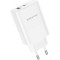 Зарядний пристрій BOROFONE BN10 Sunlight 1xUSB-C, 1xUSB-A, PD65W, QC3.0 22.5W White