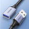 Кабель-подовжувач UGREEN US115 USB-AM to USB-AF 1м Gray (10495)