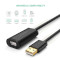 Кабель-подовжувач UGREEN US121 USB-AF to USB-AF Active Extension Cable 25м Black (10325)