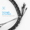 Органайзер для кабелей UGREEN LP121 Protection Tube DIA 25mm 1.5m Black (30818)