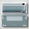 Клавіатура бездротова FL ESPORTS CMK75 Kailh Box Marshmallow Tactile & Sound Switch Ultramarine