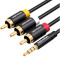 Кабель VENTION Male to Male Audio Video Cable mini-jack 3.5 мм - 3RCA 2м Black (VAB-R07-B200)
