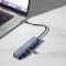 Мережевий адаптер з USB-хабом ACASIS DS-7NV5 USB-C to 3xUSB3.0, LAN, PD100W Blue