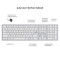 Клавіатура бездротова OFFICEPRO SK1550 White