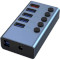 USB-хаб DYNAMODE 5-in-1 USB-A to 4xUSB3.0 Data, 1xUSB3.0 2.4A Charging