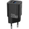 Зарядний пристрій PROOVE Silicone Power Plus 20W 1xUSB-A, 1xUSB-C, PD3.0, QC3.0 Black