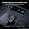 FM-трансмітер BASEUS T-typed S-09 Lite Bluetooth MP3 Car Charger Black (C10762300113-00)