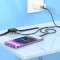 Бездротовий зарядний пристрій HOCO CW54 2-in-1 USB-C to Lightning/Wireless Charging Cable Black