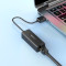 Сетевой адаптер BOROFONE DH7 Ricco USB-A to Fast Ethernet Adapter Black
