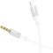 Кабель BOROFONE BL19 Creator Digital Audio Conversion Cable Lightning - AUX 1м White (6941991108570)
