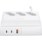 Зарядное устроство USAMS US-CC160 P1 65W Super Si Fast Charging USB Extension Socket White (CC160TC01)