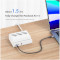 Зарядний пристрій USAMS US-CC160 P1 65W Super Si Fast Charging USB Extension Socket White (CC160TC01)