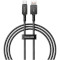 Кабель BASEUS Unbreakable Series Fast Charging Data Cable USB to Type-C 100W 1м Cluster Black (P10355801111-00)