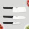 Набор кухонных ножей на подставке XIAOMI HUOHOU Stainless Steel Knife Set 4пр (HU0059)