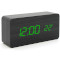 Годинник настільний VST 862 Wooden Black (Green LED)