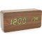 Часы настольные VST 862 Wooden Brown (Green LED)
