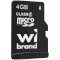 Карта пам'яті WIBRAND microSDHC 4GB Class 4 (WICDC4/4GB)