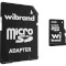 Карта пам'яті WIBRAND microSDHC 4GB Class 4 + SD-adapter (WICDC4/4GB-A)