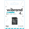 Карта памяти WIBRAND microSDHC 4GB Class 4 + SD-adapter (WICDC4/4GB-A)