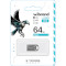 Флэшка WIBRAND Hawk 64GB USB2.0 Silver