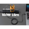 Кабель GRAVASTAR USB-C to USB-C 100W 1.5м Black