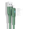 Кабель USAMS US-SJ425 Lightning U-Bob Smart Power-off Cable 1.2м Green (SJ425USB03)