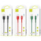 Кабель USAMS US-SJ425 Lightning U-Bob Smart Power-off Cable 1.2м Green (SJ425USB03)