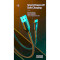 Кабель USAMS US-SJ460 Type-C U-Bob Smart Power-off Cable 1.2м Green (SJ460USB02)