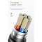 Кабель USAMS US-SJ469 Raydan Lightning Smart Power-off Cable 1.2м Dark Green (SJ469USB02)