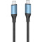 Кабель VENTION USB4.0 C Male to C Male 240W 5A 1м Black/Blue (TAVHF)