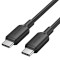 Кабель VENTION USB2.0 Type-C Male to Type-C Male 3A 1м Black (TRCBF)