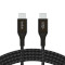 Кабель BELKIN Boost Up Charge Braided USB-C to USB-C 1м Black (CAB015BT1MBK)