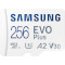 Карта пам'яті SAMSUNG microSDXC EVO Plus 256GB UHS-I U3 V30 A2 Class 10 + SD-adapter (MB-MC256SA/EU)