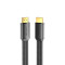 Кабель VENTION Flat Nylon Braided 8K HDMI Male to Male HD Cable HDMI v2.1 2м Black (ALKBH)