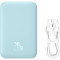 Повербанк MagSafe BASEUS Magnetic Mini Air Wireless Fast Charge Power Bank 20W 6000mAh Blue (P10059002313-00)