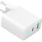 Зарядний пристрій GEMBIRD 1xUSB-A, 1xUSB-C, 3.4A, 20W White (TA-UC-PDQC20L-W-01)