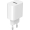 Зарядний пристрій GEMBIRD 1xUSB-A, 2.4A, 12W White (TA-UC-1A12-01)