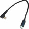 Кабель CABLEXPERT Angled Cotton Braided Lightning/CM Cable 0.2м Black (CC-USB2-CMLML-0.2M)