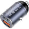 Автомобильное зарядное устройство USAMS US-CC206 C38 PD30W Dual Ports Invisible Ring Car Charger Tarnish (CC206CC01)