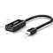 Адаптер UGREEN MD112 Male to Female Mini DisplayPort - HDMI v1.4 Black (10461)