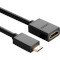 Адаптер UGREEN Male to Female Mini-HDMI - HDMI v2.0 Black (20137)