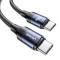 Кабель USAMS US-SJ524 U71 PD Type-C To Type-C 100W Fast Charging & Data Cable 1.2м Black (SJ524USB01)