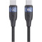 Кабель USAMS US-SJ632 U85 Aluminum Alloy Type-C To Type-C PD100W Fast Charging & Data Cable 1.2м Black (SJ632USB01)