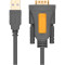 Кабель UGREEN CR104 USB to DB9 RS-232 Male Adapter Cable 3м Black (20223)