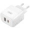 Зарядний пристрій XO L138 1xUSB-C, 1xUSB-A, QC3.0, PD30W White (L138_WHITE)