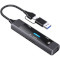 Порт-репликатор XOKO AC-350 5-in-1 USB-C/A to USB3.0+USB2.0+RJ-45+SD/TF