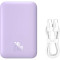 Повербанк MagSafe BASEUS Magnetic Mini Air Wireless Fast Charge Power Bank 20W 6000mAh Purple (P10059002513-00)