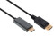 Кабель VINGA DisplayPort - HDMI v2.1 1.8м Black (VCPDP14HI211.8)