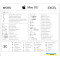 Наліпка на ноутбук із клавішами гарячого доступу XOKO прозорі з білими літерами, для Word/Excel на macOS (XK-MCR-WMEW)